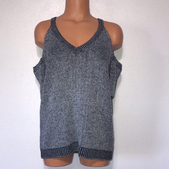 Splendid Surrey Mark Cold Shoulder Pullover Blue Size Medium - Picture 4 of 10